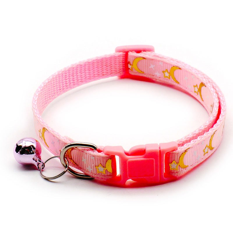 Ripley & Rue Moon Child Comfort Dog Collar in Pink Zodiac