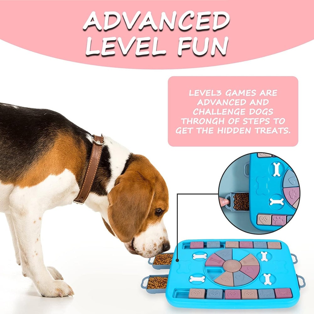Dog Games Paw Hide Interactive Treat Feeder Puzzle New in Box